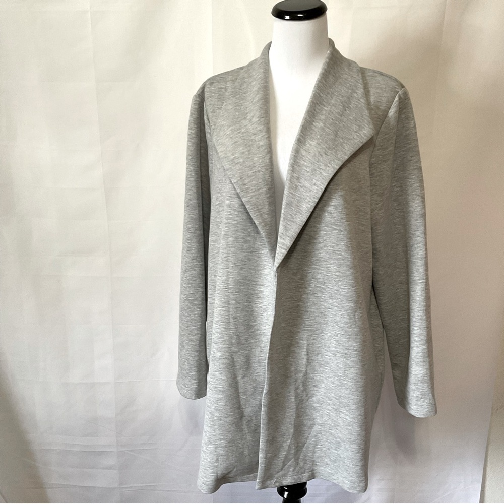 SHEIN  heathered gray knit coat size XL